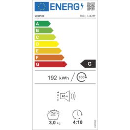 Sèche-linge à pompe à chaleur Cecotec Dry 3400V