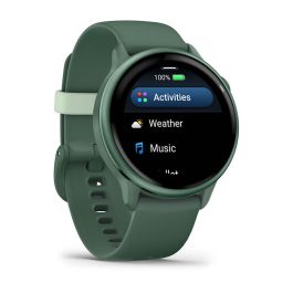 Garmin vivoactive 6 Montre connectée GPS AMOLED Silicone Vert 42mm Unisexe