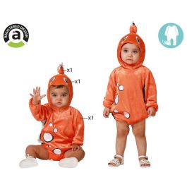 Déguisement Bébé Poisson Orange avec Capuche et Nageoire - Taille 12-24 Mois, Unisexe en Polyester