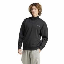 Sweat sans capuche homme Adidas All Szn Fleece 1/4 Zip Crew Noir L