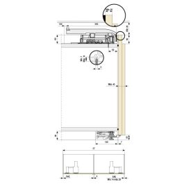 BORTOLUZZI Slider L70 Flexible Kit 2 Portes 1731-2130mm 1731-2130Mm