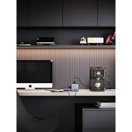 UGREEN DigiNest Cube Multiprise 3 prises AC + 2 ports USB-C + 2 ports USB-A Charge Rapide 65W 1.8m Gris/Noir