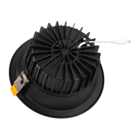 Downlight LED Circulaire 20W 2000Lm 6000K Anti-Éblouissant UGR19 40.000H Noir