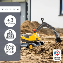 Falk Excavadora Volvo AAAHU51288, Cabina Giratoria 360°, Asiento Abatible, Fabriquée en France