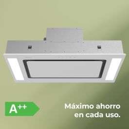 Hotte Conventionnelle Intégrable Cecotec Bolero Flux TIR 908000 Blanc Verre 90cm A++