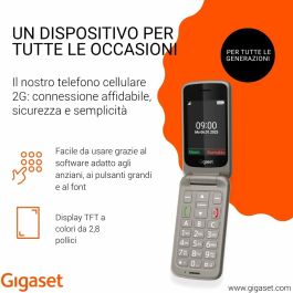 Gigaset GL595 Clapet Senior Double SIM Argent