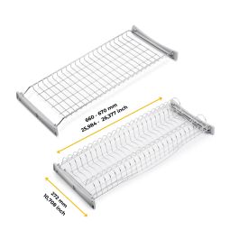 Emuca Égouttoir Suprastar pour module, 700, Acier, Chromé