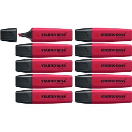 Marqueur fluorescent Stabilo NATURECOLORS WILDFLOWER Rouge (10 Unités)