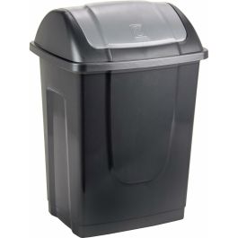 Poubelle Mondex Plastique recyclé 10 L Anthracite