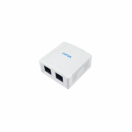 EQUIP 235216 Boîtier d'installation Cat6A 2 Ports RJ45 UTP Blanc