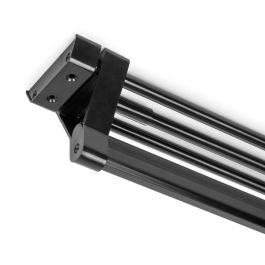 Emuca Porte-vêtements extractible pour armoire Peint en noir, Aluminium.