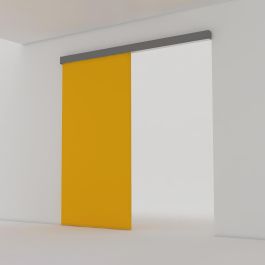 Emuca Kit de Railway Système coulissantes pour portes coulissantes en bois avec fermeture souple, 80kg, Aluminium, Anodisé mat