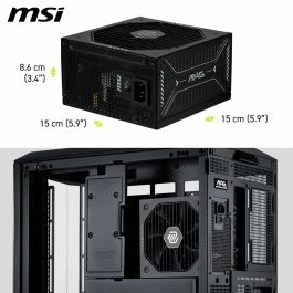 Bloc d’Alimentation MSI 306-7ZP1B21-CE0 1000 W 80 Plus Gold ATX