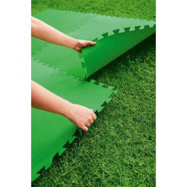 Bestway Sol de Piscine en Mousse Vert 9 Pièces 78x78 cm Jardin 58636