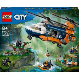 Lego 60437 Helicóptero del Explorador de la Selva al Campamento Base, City, 8 años
