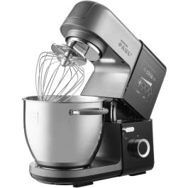 Sencor Robot Pâtissier Multifonction STM 8970 PAUL 3 - 1800 W, 2 bols inox 6.7L, blender, hachoir - Noir et acier