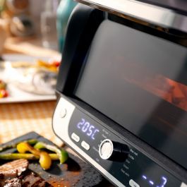 Friteuse à Air avec Gril, Accessoires et Livre de Recettes InnovaGoods Fryinn 12-in-1 6000 Noir Acier 3400 W 6 L