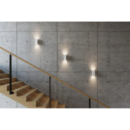 Applique murale Blocco SOL-SL.0478, blanc, noir, gris