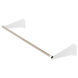 Servetto Perchero Extensible FINALLY TUBO Gris Métal et Plastique pour Mur Installation Frontale