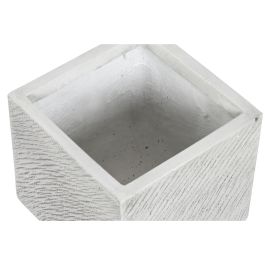 Cache-pot Home ESPRIT Gris Magnésium 37 x 37 x 31,5 cm (4 Unités)