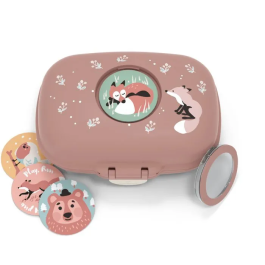 Monbento Boîte à Goûter Hermétique MB Gram Fox Snack Box Compacte 600 ml Sans BPA Personnalisable