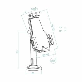 Support pour mobiles TooQ TQTDS0812