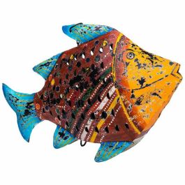 Bougeoir Alexandra House Living Bois de manguier 10 x 32 x 50 cm Poisson
