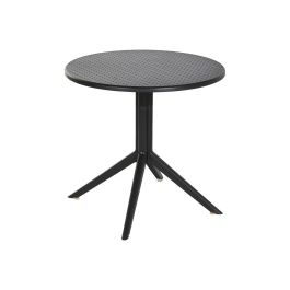 Table de Salle à Manger Home ESPRIT Noir Métal polypropylène 80 x 80 x 75 cm