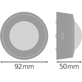 Ledvance LVE-4058075244719 Détecteur LED Plafond 360° IP44