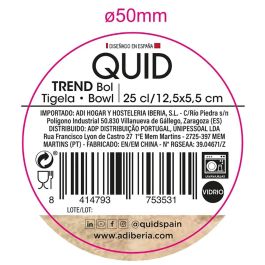 Bol Vidrio Trend Quid 25 cL-12,5x5,5 cm