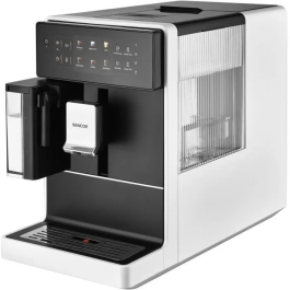 Sencor SES 9301WH Machine à expresso avec broyeur, système EasyLatte pour cappuccinos, pression 19 bars, réservoir 1,3 L, panneau LED