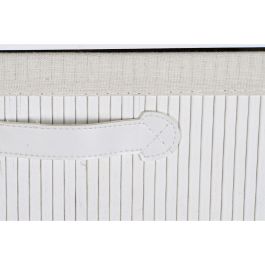 Caisson à Tiroirs DKD Home Decor Blanc Bambou Bois de paulownia 42 x 32 x 98 cm