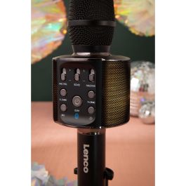 LENCO BMC-090 Karaoke-Mikrofon, schwarz