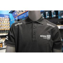 Polo à manches courtes homme Sparco Noir S