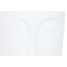 Cache-pot Home ESPRIT Blanc Magnésium Moderne Visage 33 x 33 x 72 cm