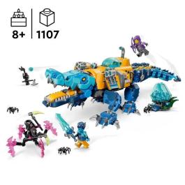 LEGO DREAMZzz 71512 Sous-Marin Crocodile, Jouet de Construction 2-en-1 avec 3 Minifigurines - Dès 8 ans