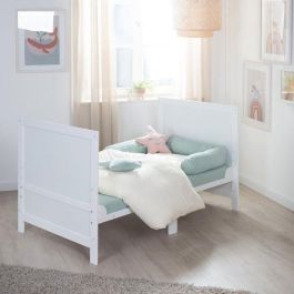 Lit bébé évolutif - 70 x 140 cm - ROBA - EASY SLEEP - Blanc laqué