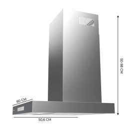 Hotte Conventionnelle Cecotec Bolero Flux TT 608000 Slim Glass 60 cm Blanche A++