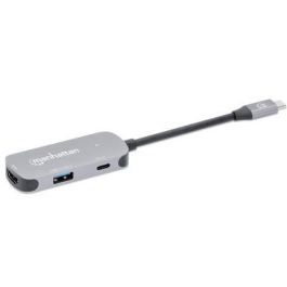 MANHATTAN USB-C auf HDMI 3-in-1 Docking-Konverter mit PD