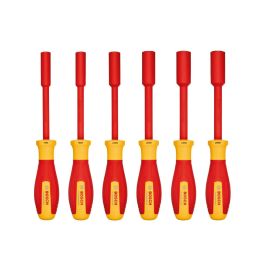 Bosch Jeu de clés à douille VDE 6 pièces 7-14 mm Certifié 1000V Ergonomique AAAKE93032
