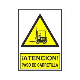 DUVER 325 Plast.295X210'' Señal 'Paso Carretilla' - Signalétique de sécurité'Atencion! Paso Carretilla Duver'
