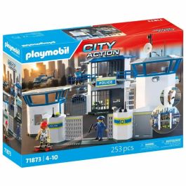 Playmobil PL71873 Centre de Commandement de Police, Officier de Police, Action Urbaine, 253 Pièces, 4 Ans et Plus