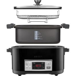 Sencor - SPR-5508BK - Mijoteuse automatique 6 L, 1350 W, Noir - Revêtement antiadhésif sans PFOA, 5 réglages de brunissage, 4 fonctions de cuisson