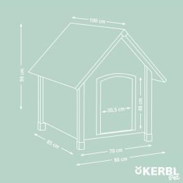 Cabane Kerbl Bois Carton Plastique