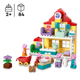LEGO DUPLO 10467 Maison de Peppa Pig - Jeu de construction éducatif pour enfants de 2 ans et plus - Set La Maison Familiale avec figurine Evie Pig