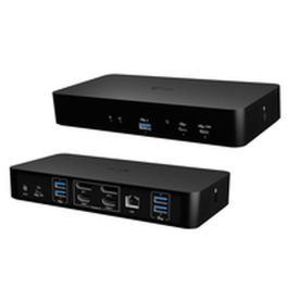 I-TEC Universal Intelligent Dual Display DS Station d'Accueil Double Affichage 2xHDMI 2xDP 2xUSB-C 1xGLAN 100W