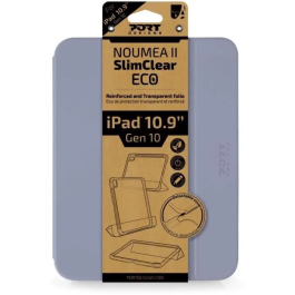 Port Designs - Coque iPad 10.9" & 11" (Gen 10/11) Slimclear - Protection transparente avec design élégant et anti-chocs - NOUMEA II SLIMCLEAR ECO - Lilas