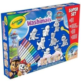 Washimals - Mes animaux a colorier - CRAYOLA - Super Set 8 animaux Pat'Patrouille - Des 3 ans
