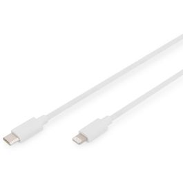 DIGITUS USB Kabel USB-C St. -> Lightning St., MFI 2M weiß