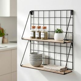 Étagère Max Home Fer Bois MDF 40 X 41 X 11 CM (6 Unités)